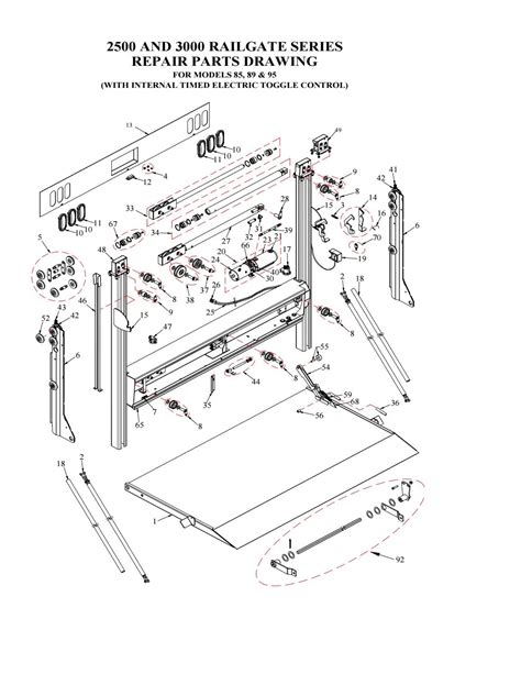 Items in stock and available to order. . Liftgate parts diagram